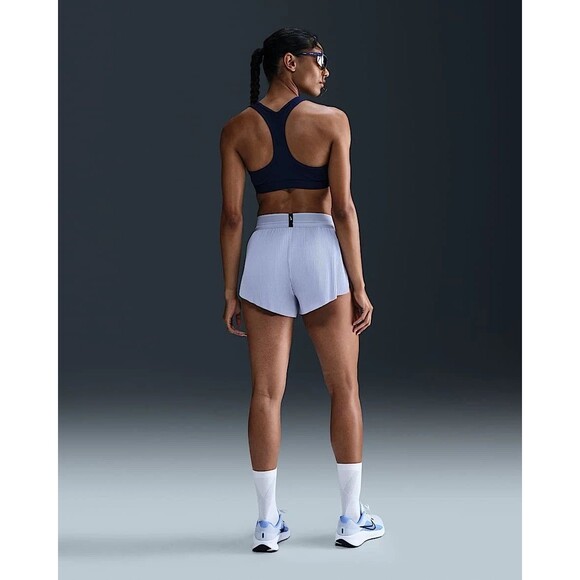 Nike AeroSwift Dri-FIT ADV 3" Running Shorts FN2328-057 Ghost/Blue Women Medium - Picture 6 of 8